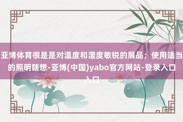 亚博体育很是是对温度和湿度敏锐的展品；使用适当的照明瞎想-亚博(中国)yabo官方网站-登录入口