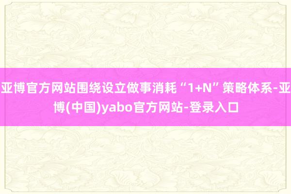 亚博官方网站围绕设立做事消耗“1+N”策略体系-亚博(中国)yabo官方网站-登录入口