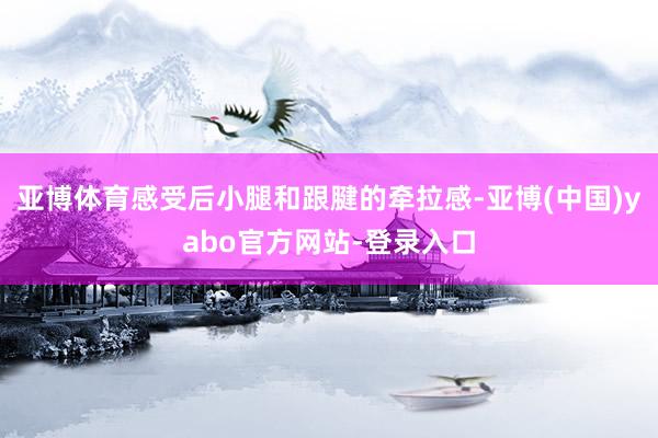 亚博体育感受后小腿和跟腱的牵拉感-亚博(中国)yabo官方网站-登录入口